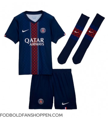 Paris Saint-Germain Joao Neves #87 Hjemmebanetrøje Børn 2025-26 Kortærmet (+ Korte bukser)
